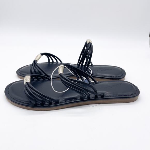 Universal Thread Women's Aura Two Band Slide Sandals Black Size 8 - Picture 4 of 6